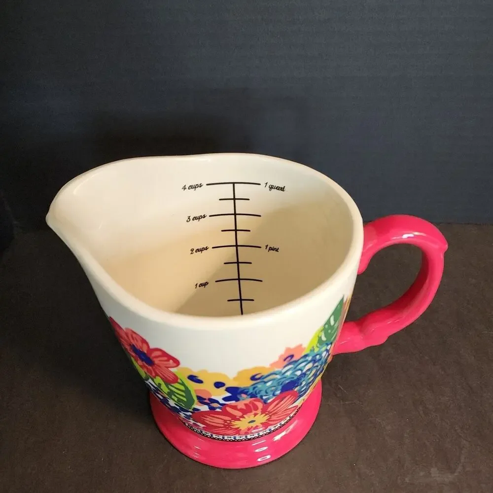 The Pioneer Woman ~ Four (4) Cup 1Qt ~Stoneware Measuring Cup~
